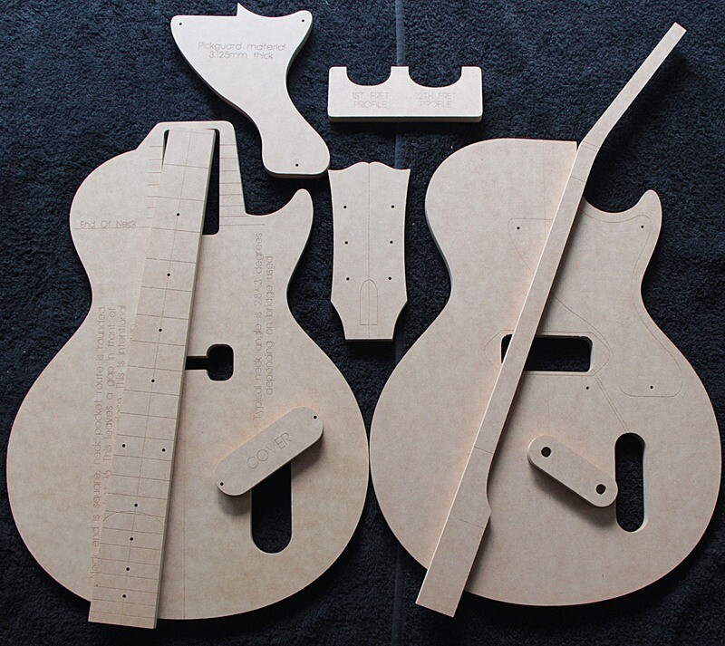 1957-style single-cut Junior guitar template set