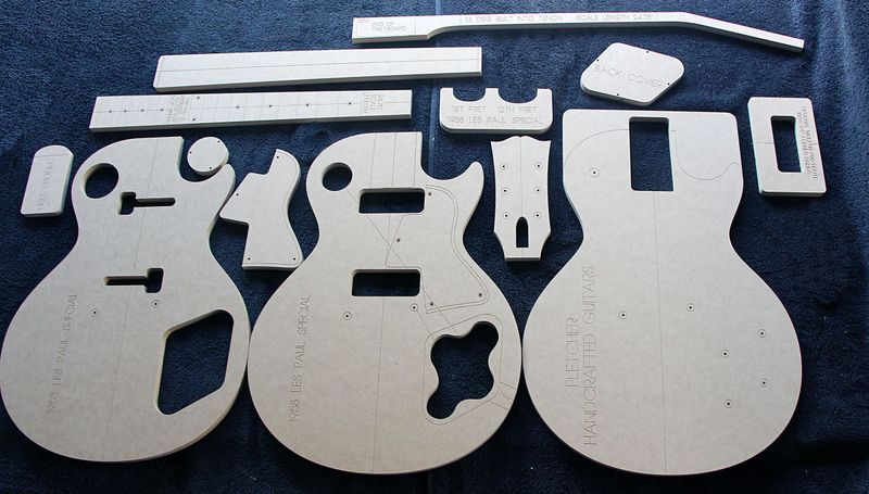1958-style Special guitar template set
